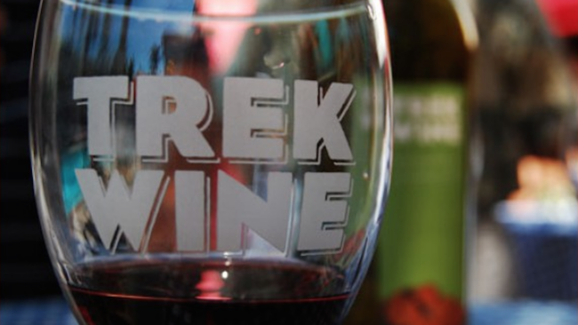 Trek Wine glass filled with red wine in Novato