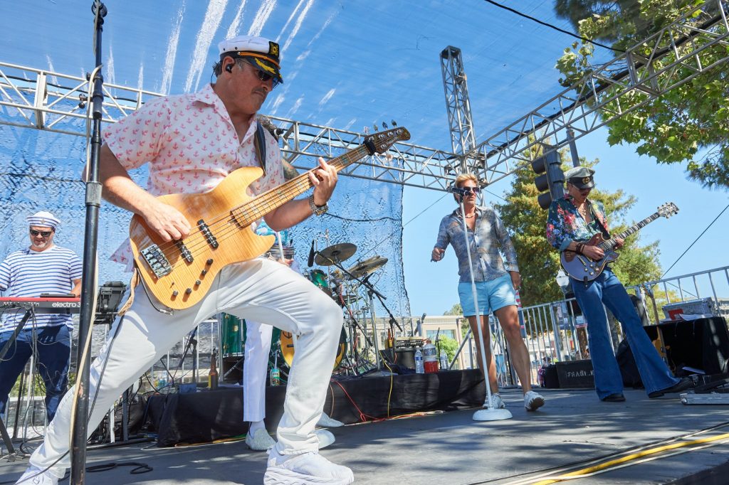 Mustache Harbor performing at the Novato Festival of Art, Wine and Music