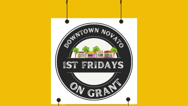 First Fridays Downtown Novato official logo